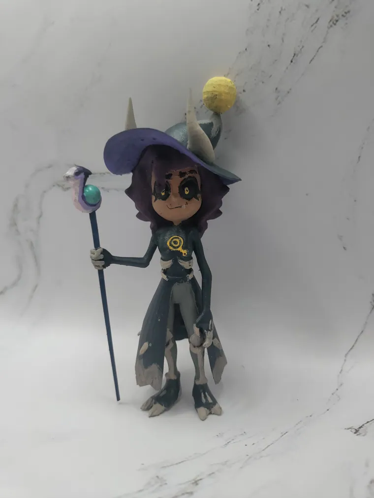 Luz figure, 3D printed and hand painted.