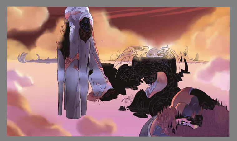Boiling Isles background, work in progress.