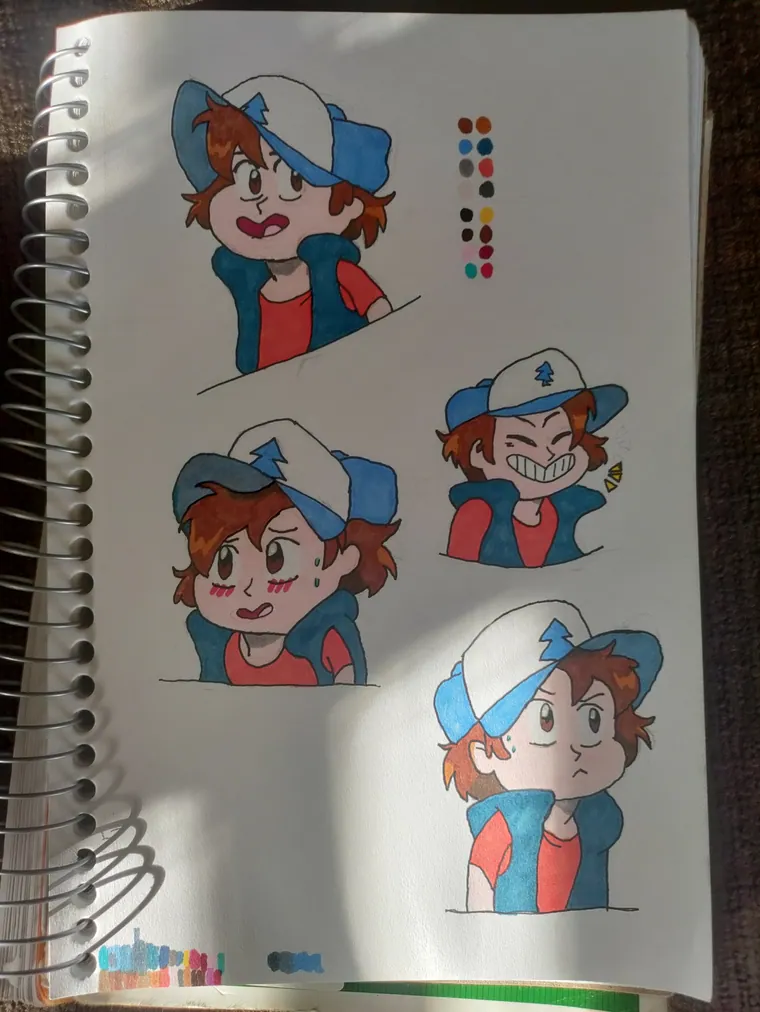 Expression studies in copic marker.