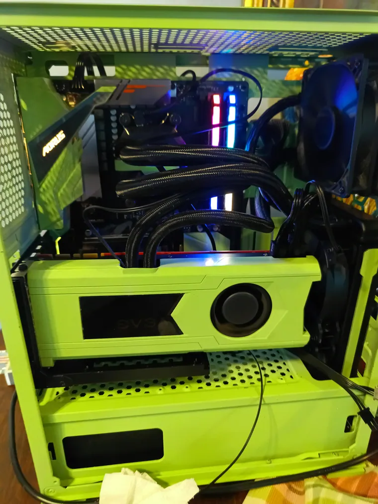 Painted components in the same build.