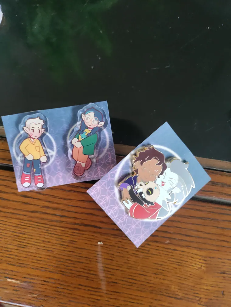 Standees and a print.