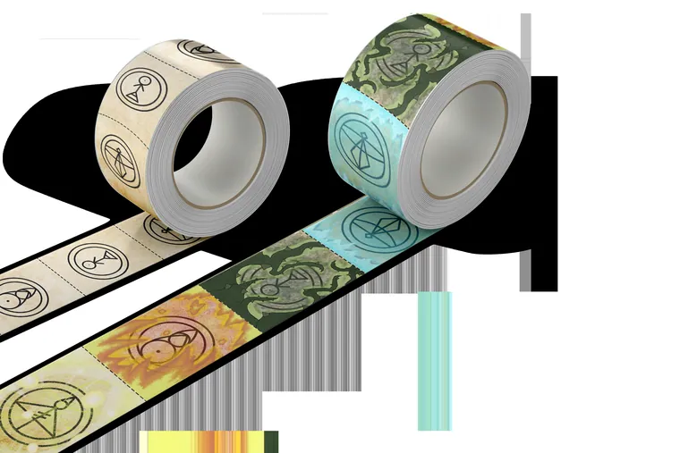 Washi tape pattern laid out flat.