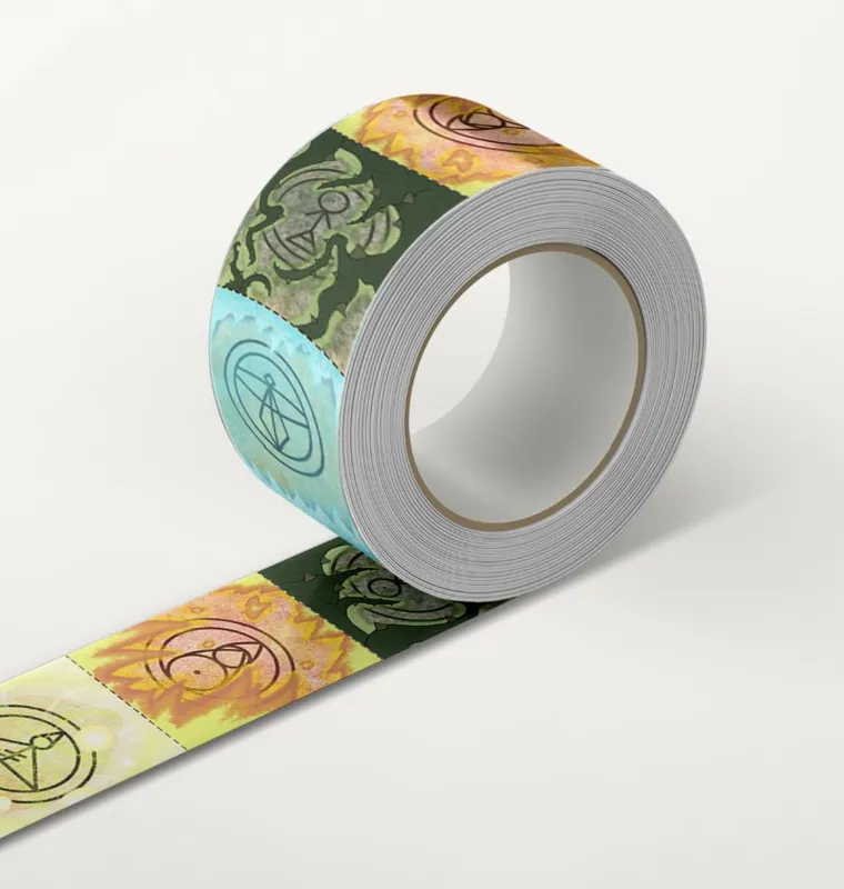 Washi tape roll mockup.